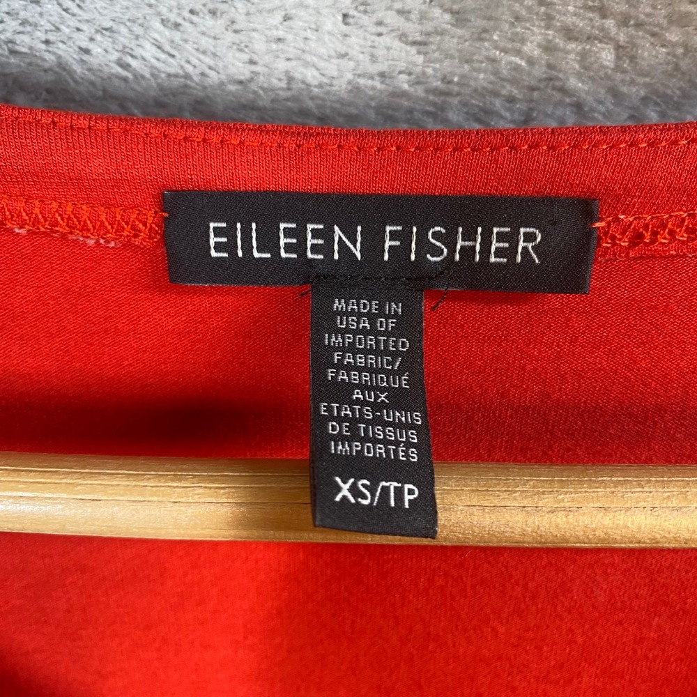 Eileen Fisher Tunic Top Size XS Viscose Lycra Quiet Luxury Minimalist Capsule - Picture 5 of 7